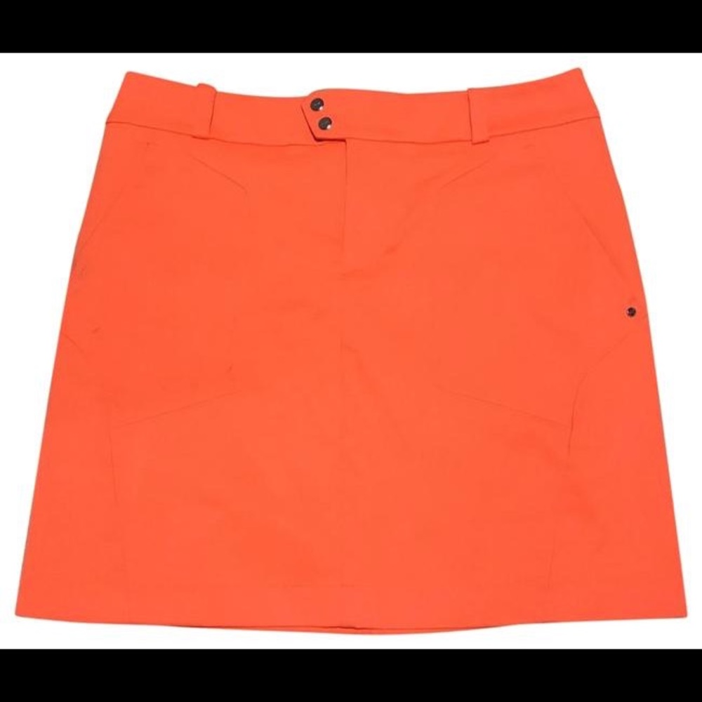 Ralph Lauren RLX Golf Skort Skirt Orange 8